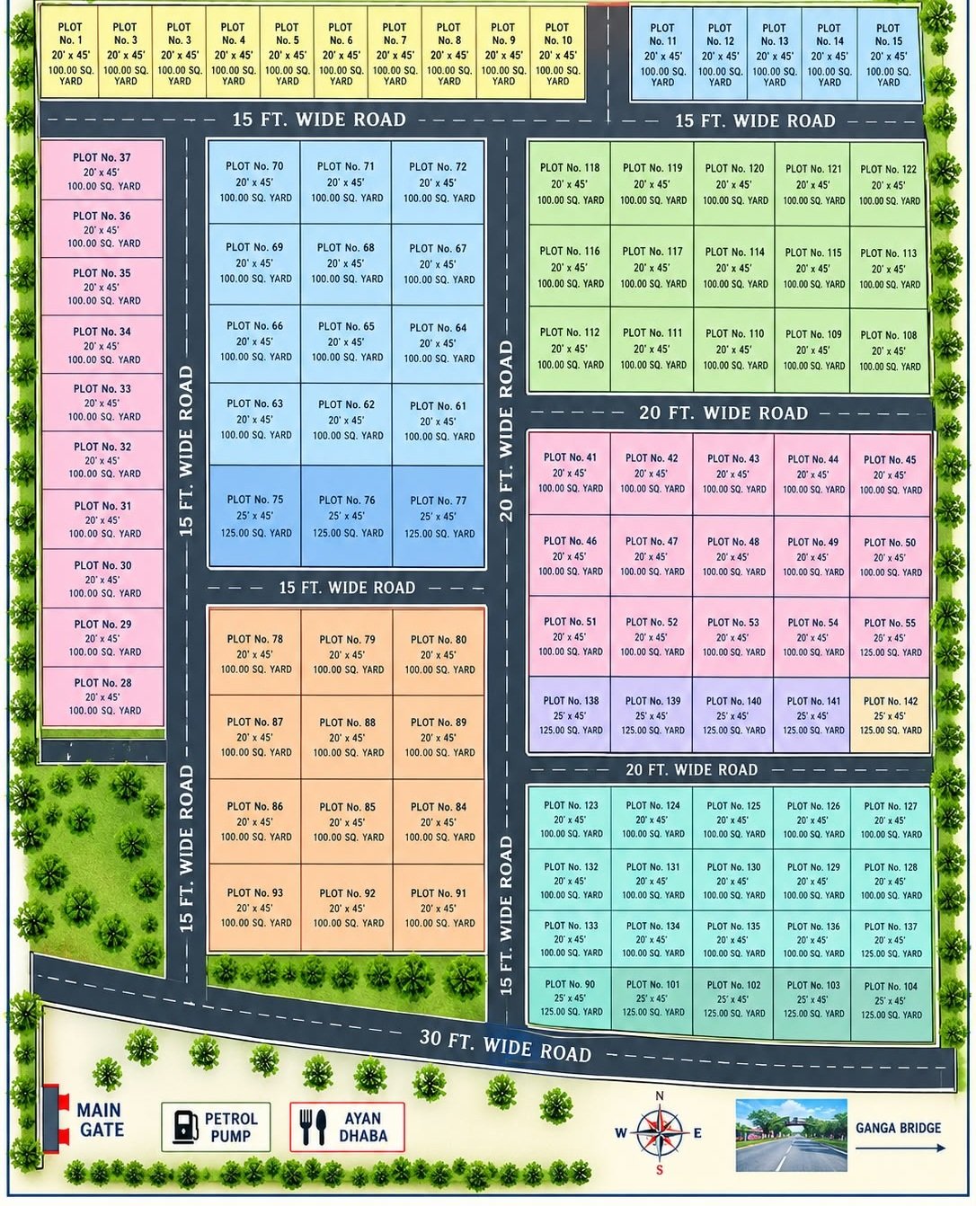 Site 2 Detailed Numbered Layout Map